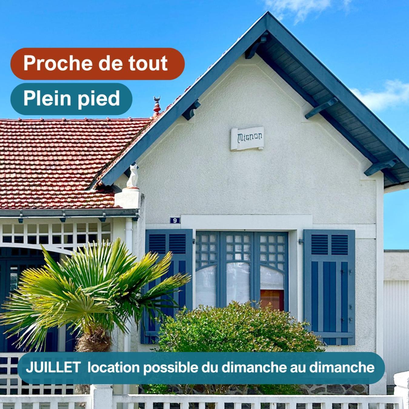Villa "Mignon" Avec Studio Independant, Tout A Pied, Plage A 4 Mn, 6 Pers, 2 Sde Saint-Jean-de-Monts Exterior foto